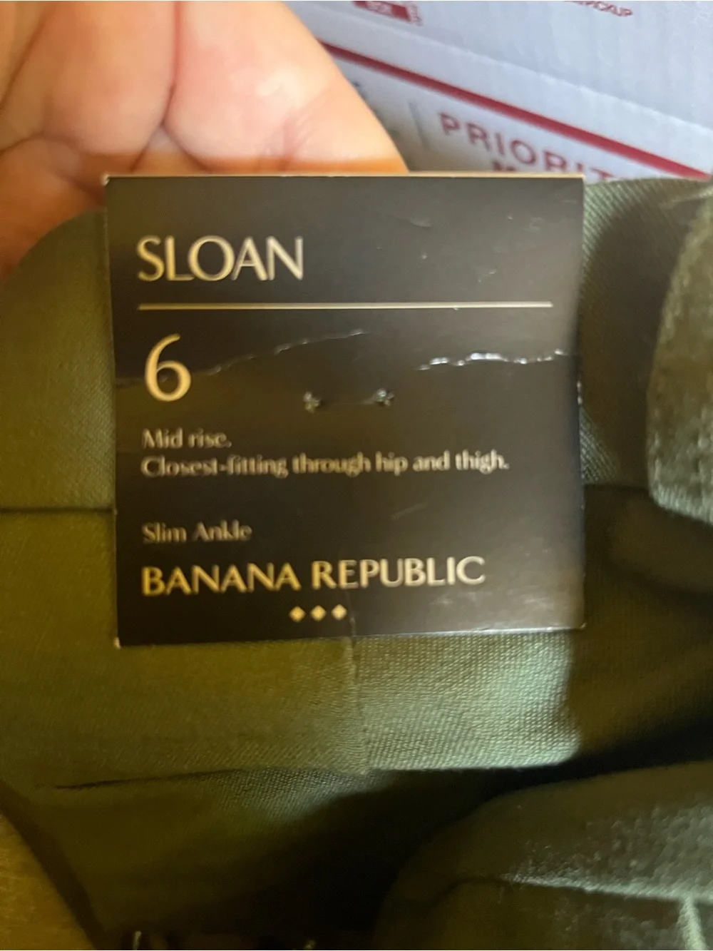 NWT Banana Republic Sloan size 6 Green Dress Pants